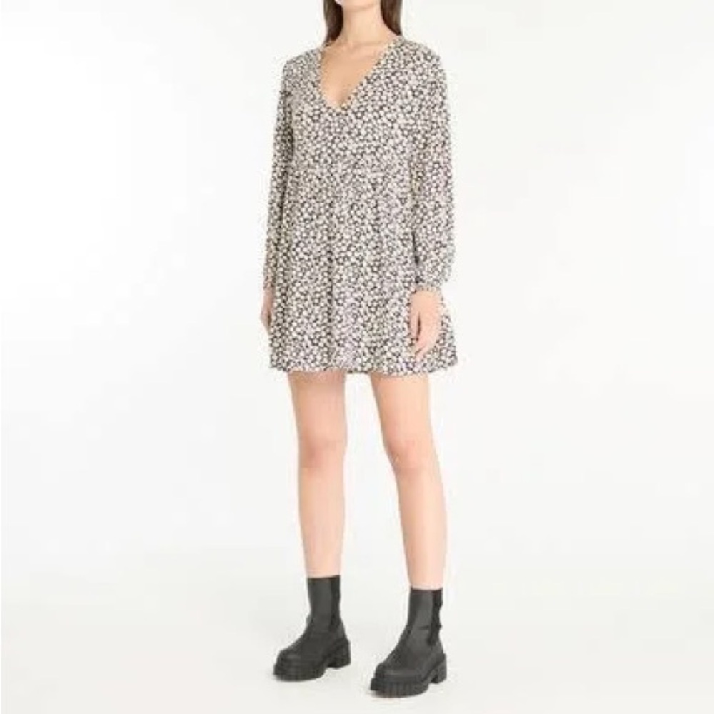 Billabong Floral Black and Cream Dress